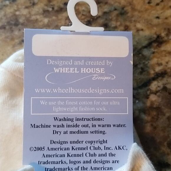 Official AKC Ivory Pug Socks - Picture 6 of 7